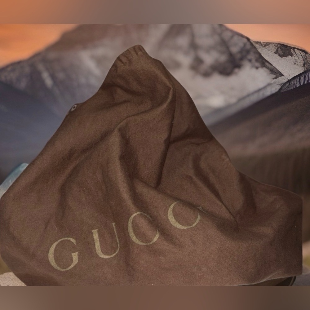 Gucci Vintage Marmont Quilted Chevron Ultra Violet Shoulder Bag with Dust Bag EC - Picture 6 of 14